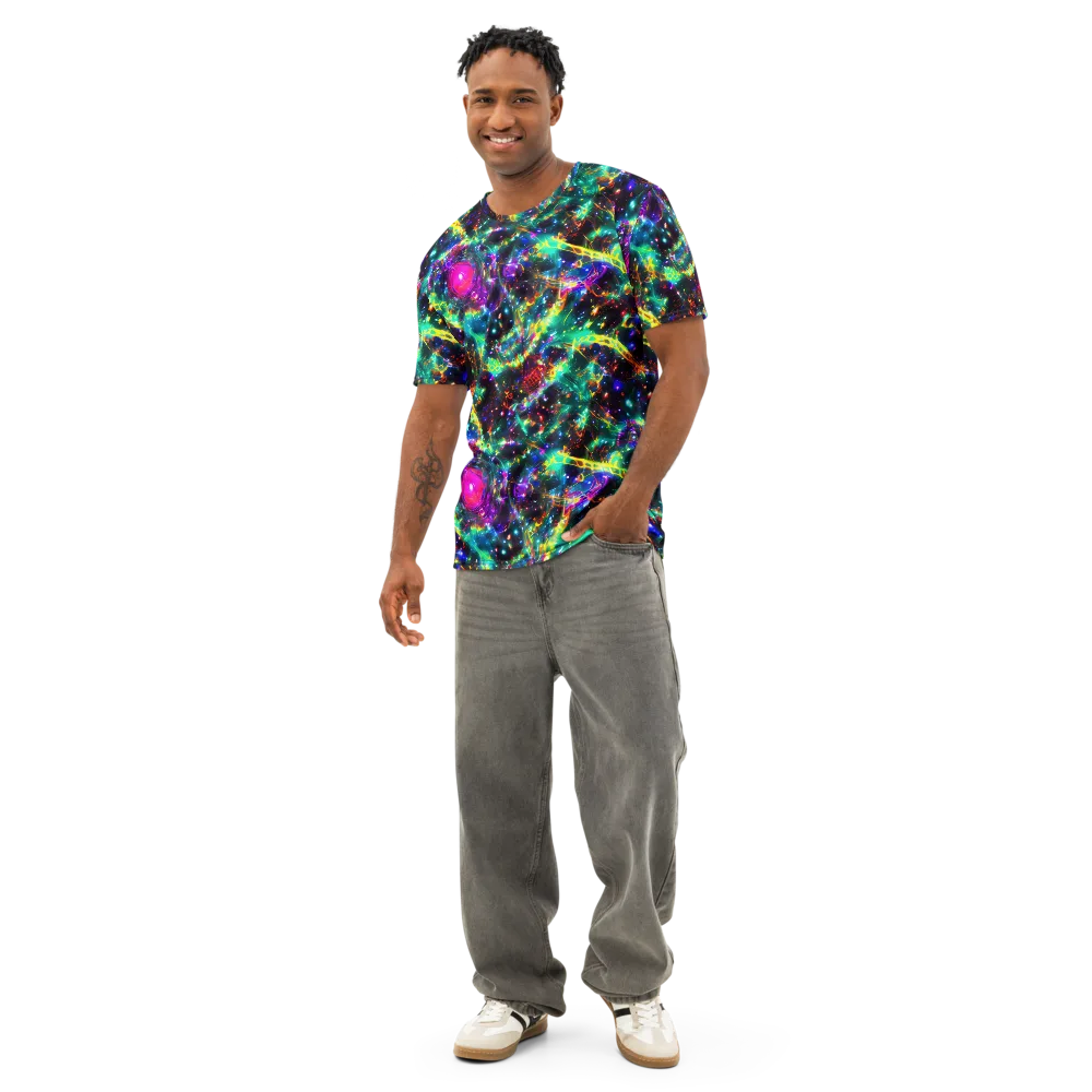 Blythe Nebula on Men's Cotton Crew Neck T-Shirt — Front