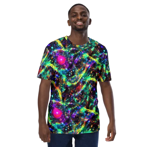Blythe Nebula on a Men's Crew Neck T-Shirt
