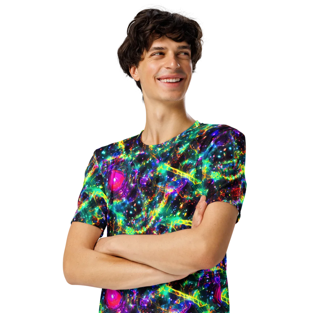 Blythe Nebula on Men's Crew Neck T-Shirt — Left Front
