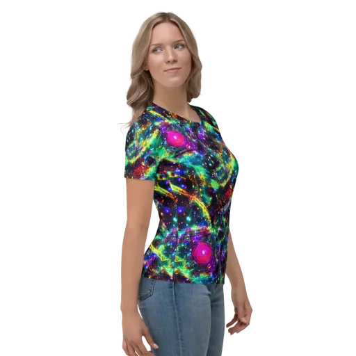 Blythe Nebula on a Women's Crew Neck T-Shirt