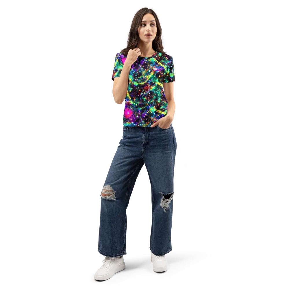 Blythe Nebula on Women's Crew Neck T-Shirt — Front