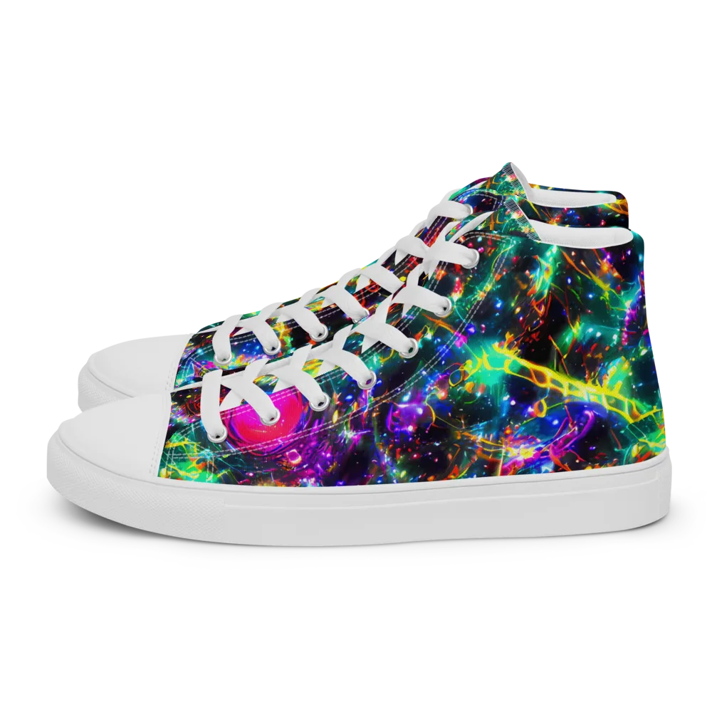 Blythe Nebula on Women's High Top Canvas Shoes — Left