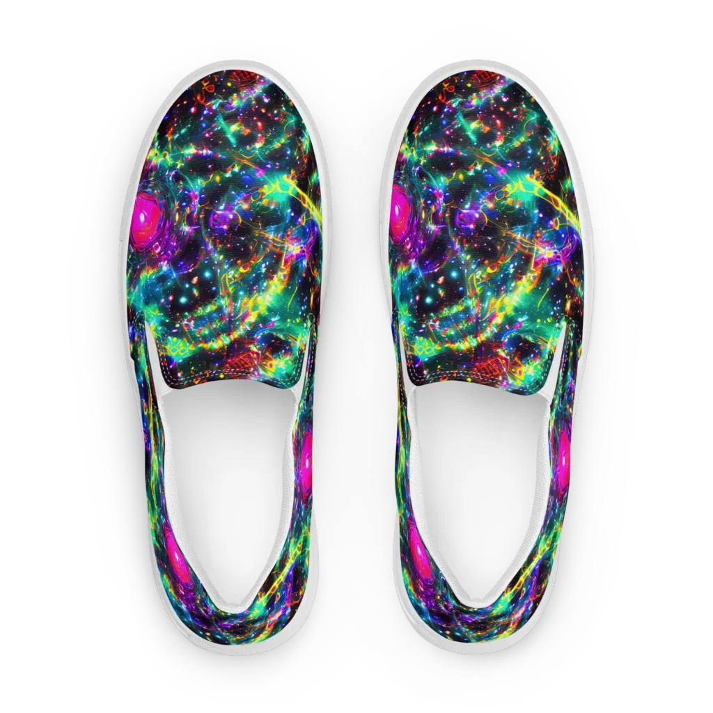 Blythe Nebula on Men's Slip-On Canvas Shoes — Front
