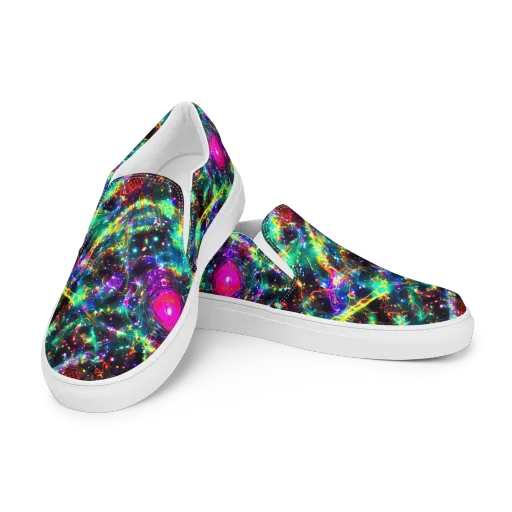 Blythe Nebula on a Men's Slip-On Canvas Shoes