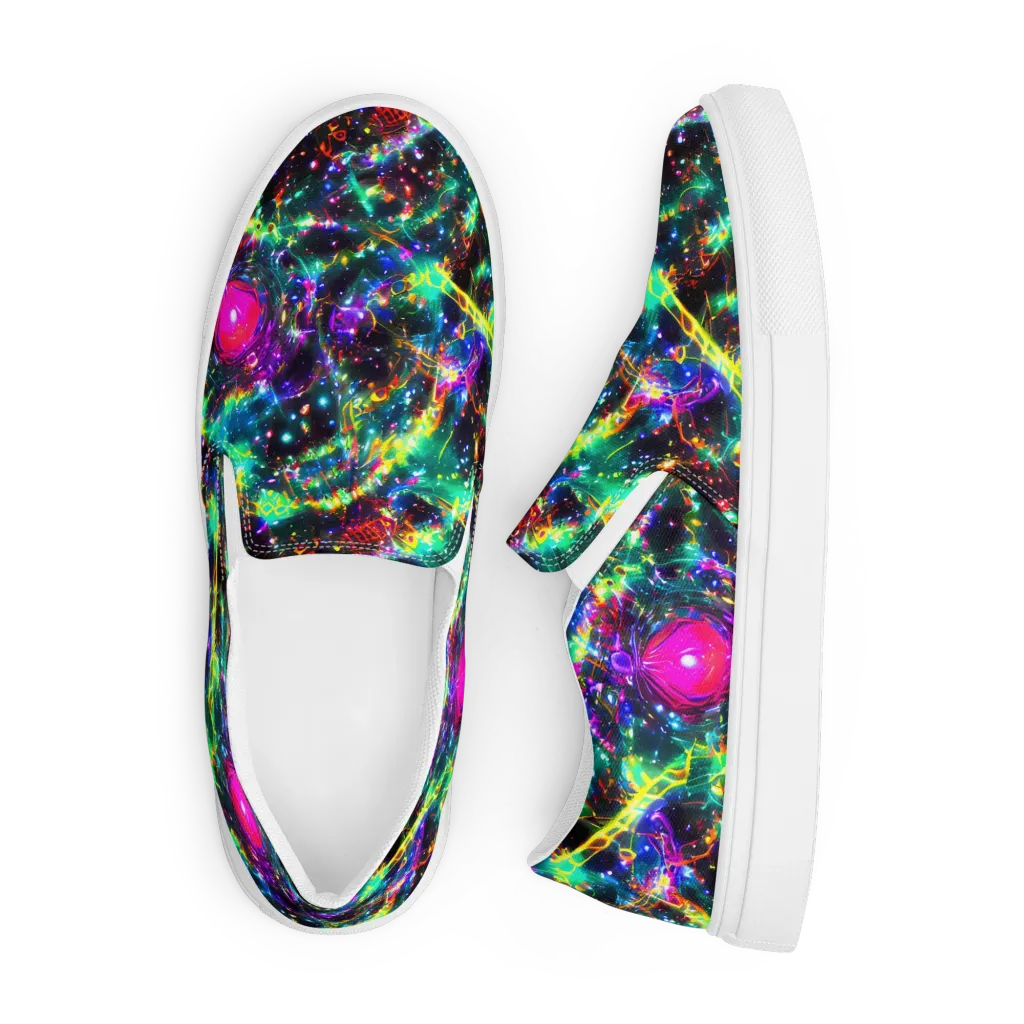 Blythe Nebula on Men's Slip-On Canvas Shoes — Front