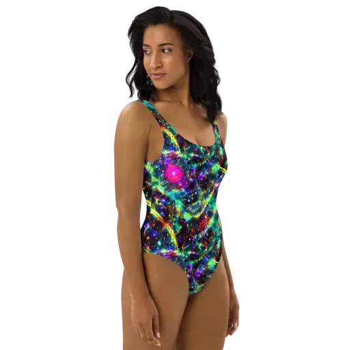 Blythe Nebula on a One-Piece Swimsuit