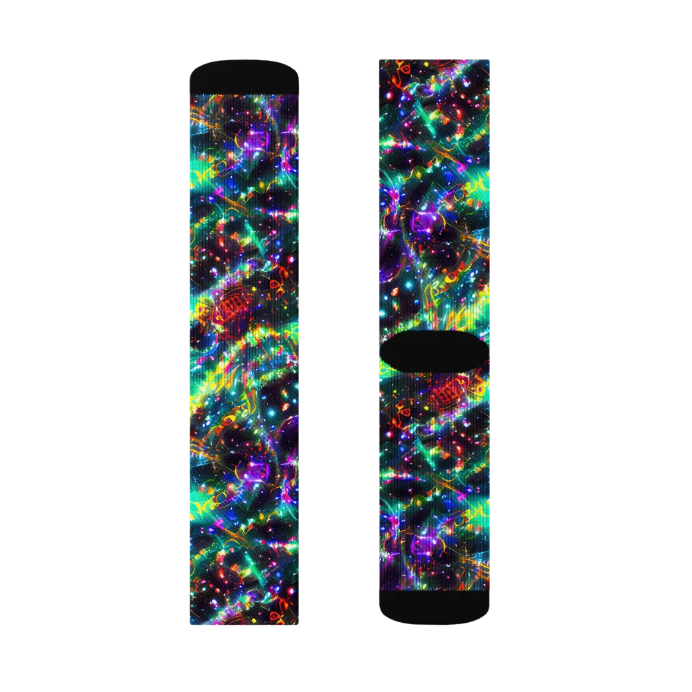 Blythe Nebula on Socks — Right Sock