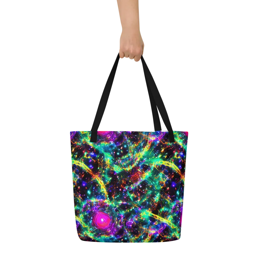Blythe Nebula on Large Tote Bag W/ Pocket — Front