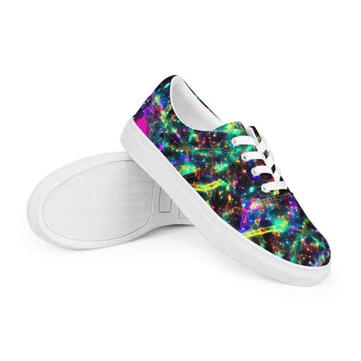Blythe Nebula on a Men's Lace-Up Canvas Shoes