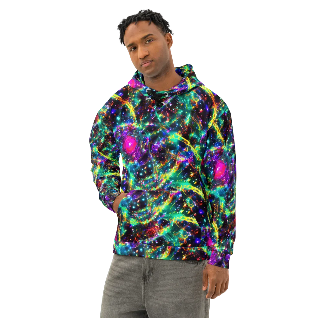 Blythe Nebula on Cotton Hoodie — Left Front