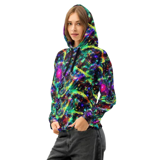 Blythe Nebula on a Cotton Hoodie