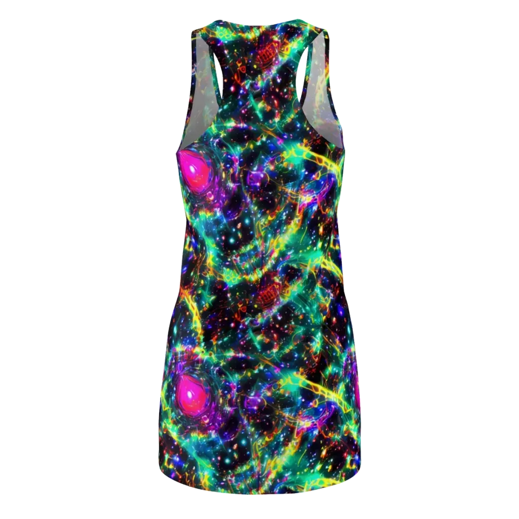 Blythe Nebula on Racerback Dress — Back