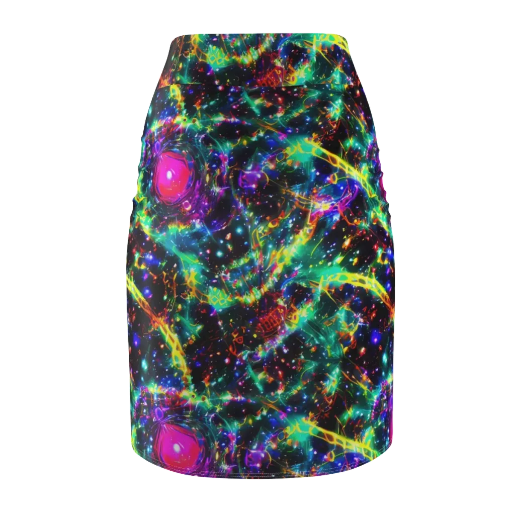 Blythe Nebula on Pencil Skirt — Back
