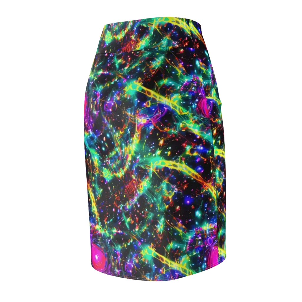 Blythe Nebula on Pencil Skirt — Back Side