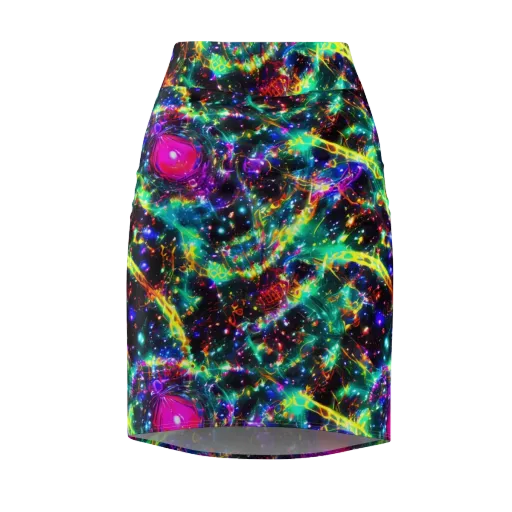 Blythe Nebula on a Pencil Skirt