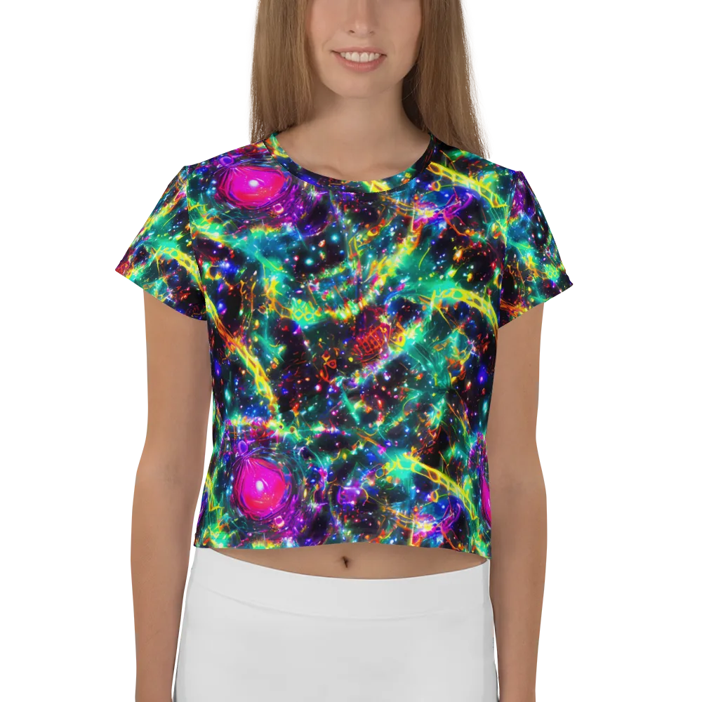 Blythe Nebula on Crop Tee — Front