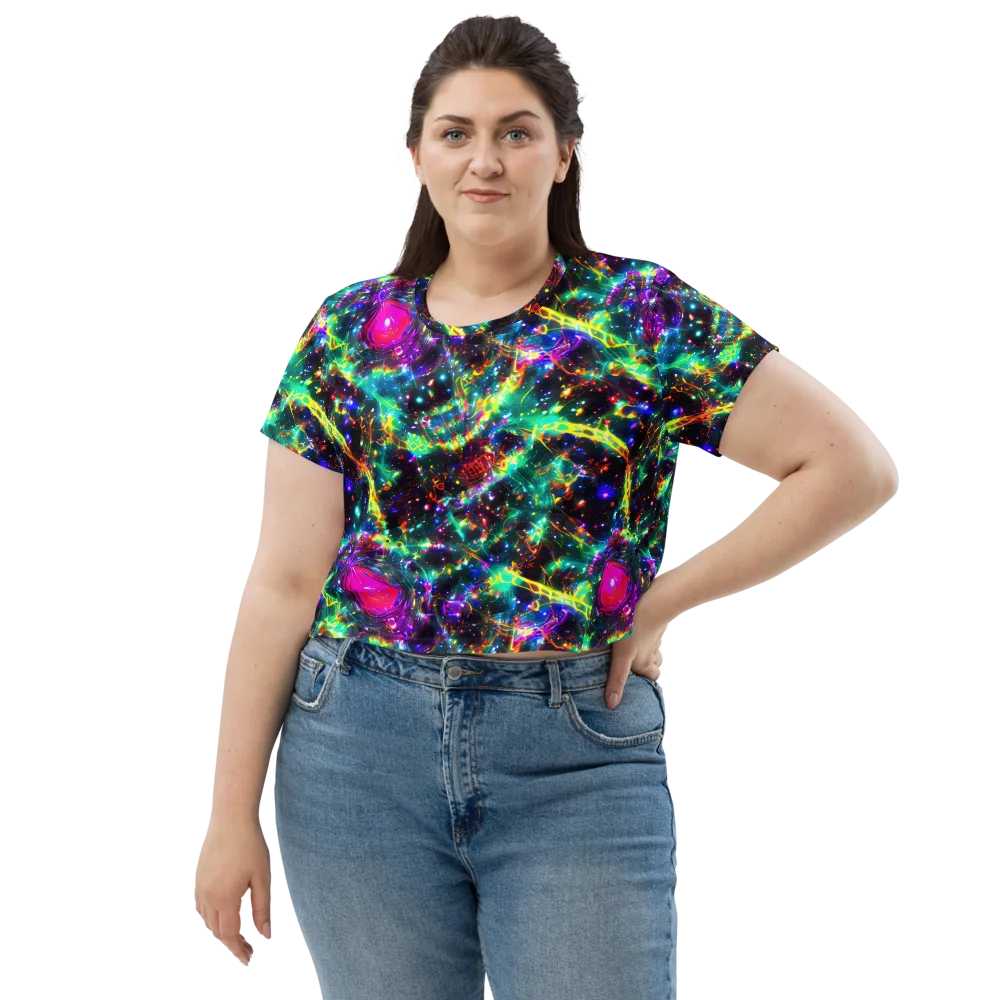 Blythe Nebula on Crop Tee — Front