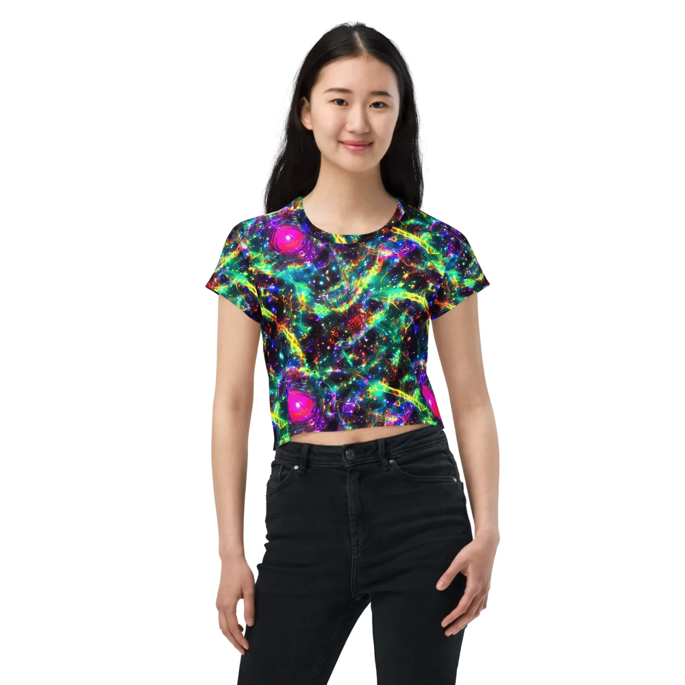 Blythe Nebula on Crop Tee — Front
