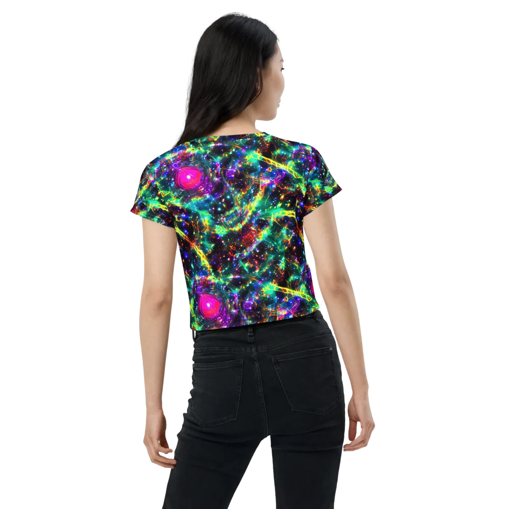 Blythe Nebula on Crop Tee — Back