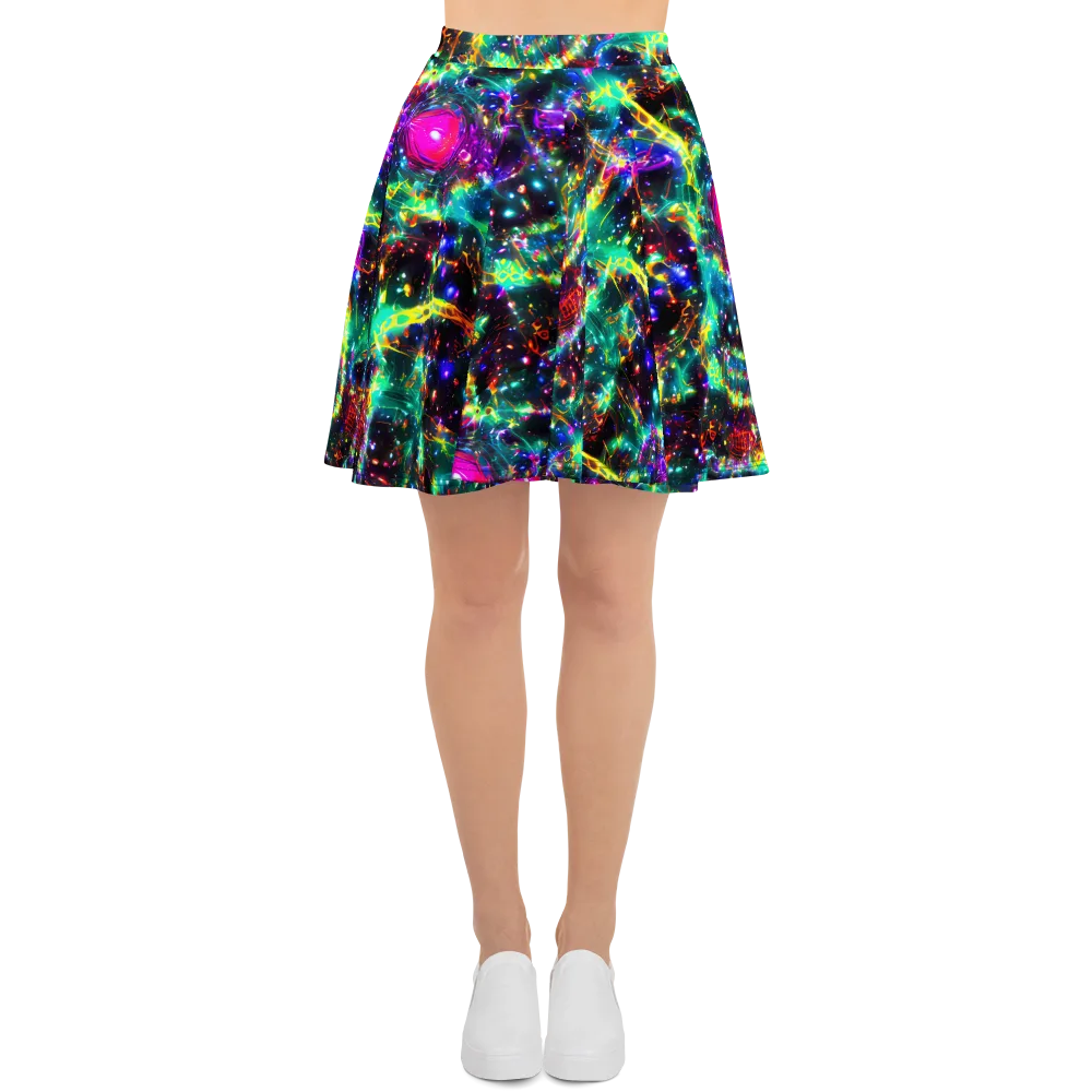 Blythe Nebula on Skater Skirt — Front