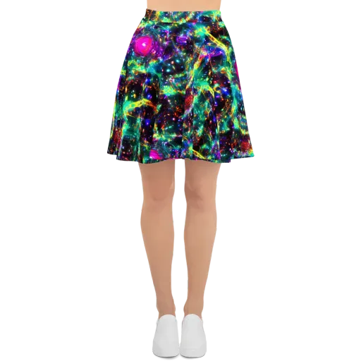 Blythe Nebula on a Skater Skirt
