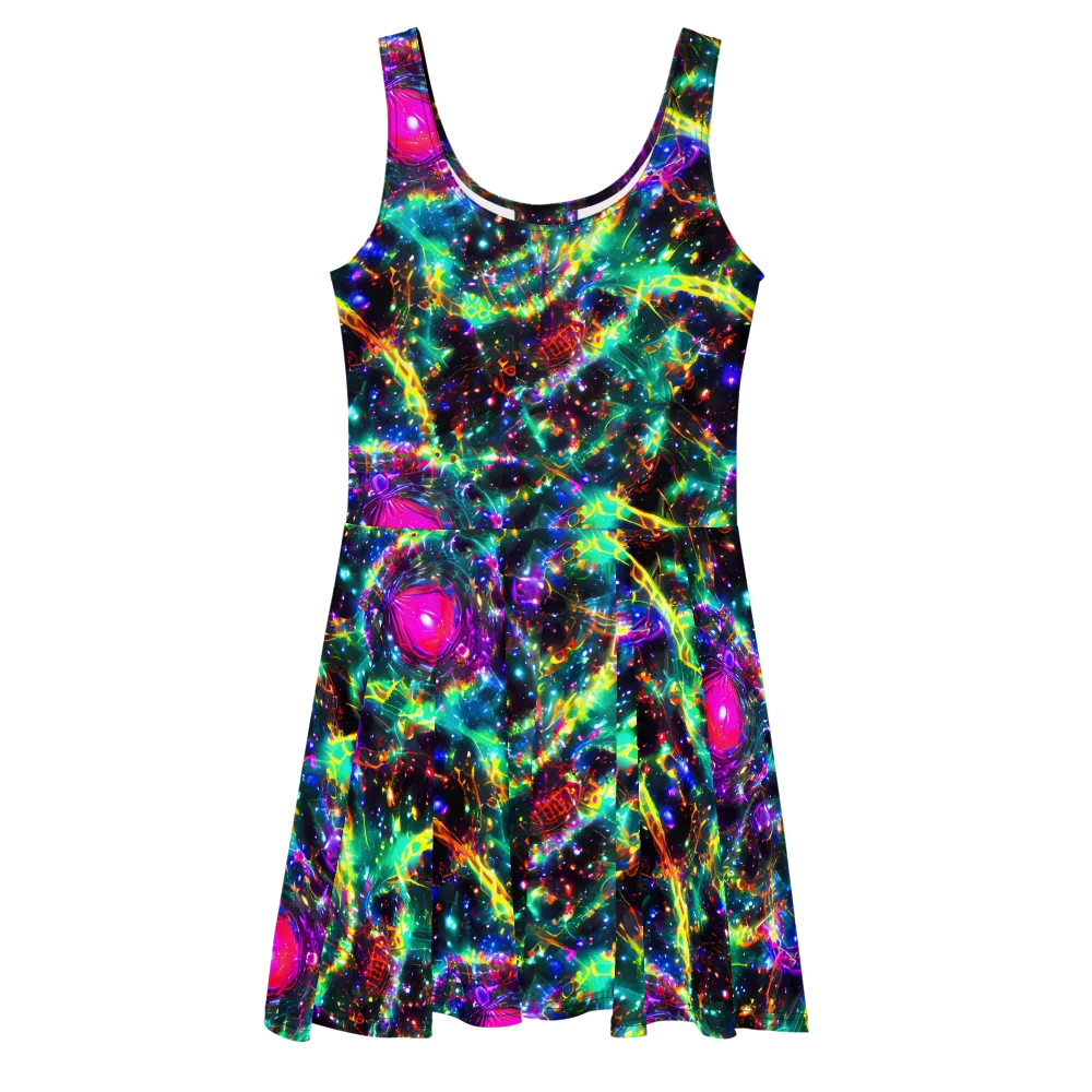 Blythe Nebula on Skater Dress — Front