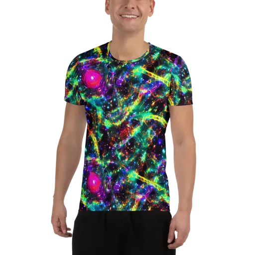 Blythe Nebula on a Men's Athletic T-Shirt