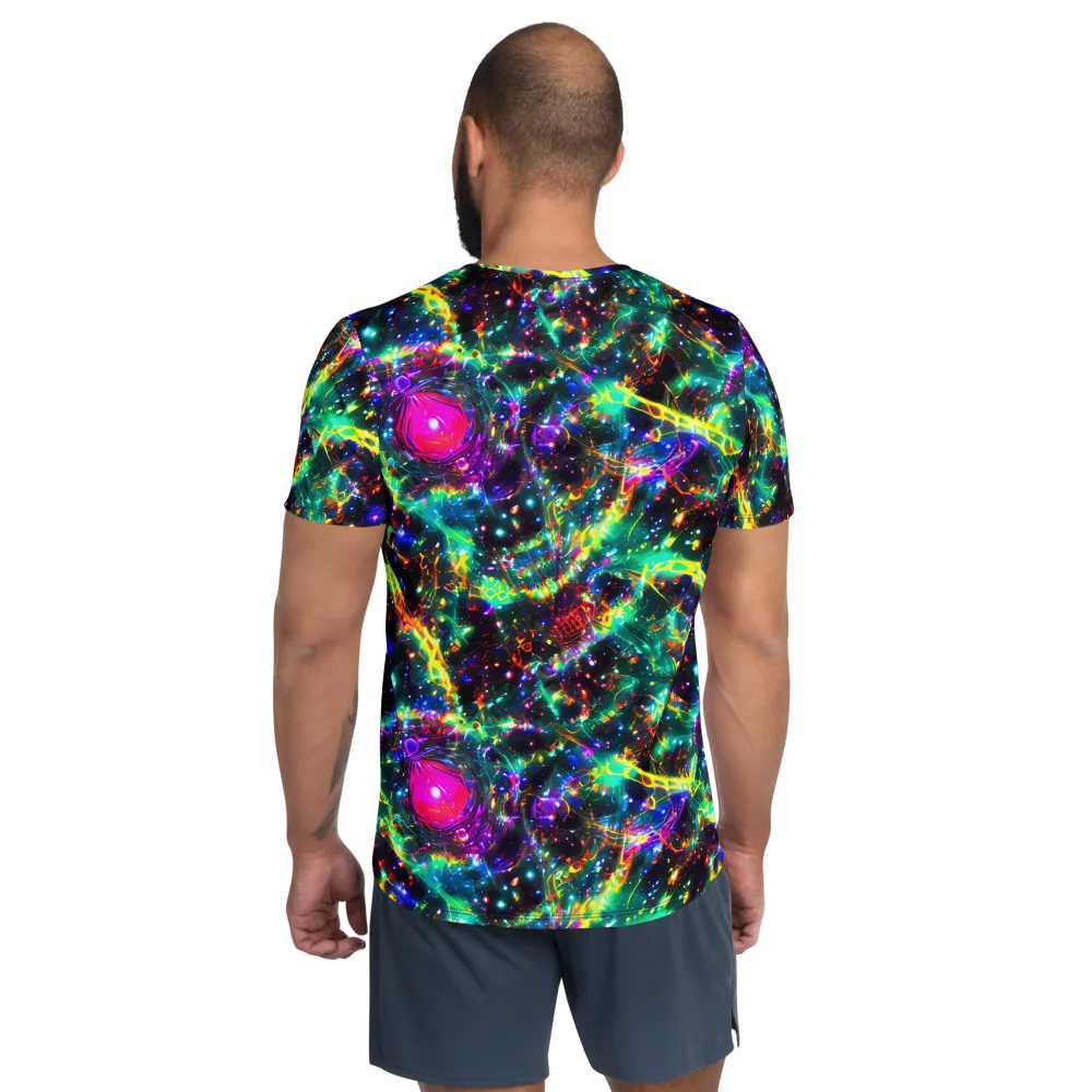 Blythe Nebula on Men's Athletic T-Shirt — Back