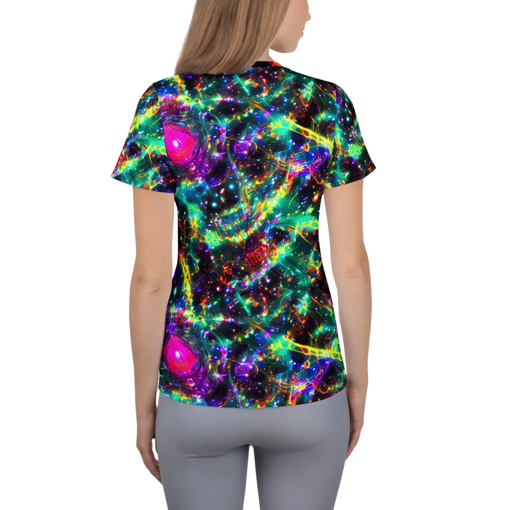 Blythe Nebula on Women's Athletic T-Shirt — Back