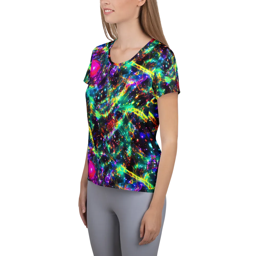 Blythe Nebula on Women's Athletic T-Shirt — Left