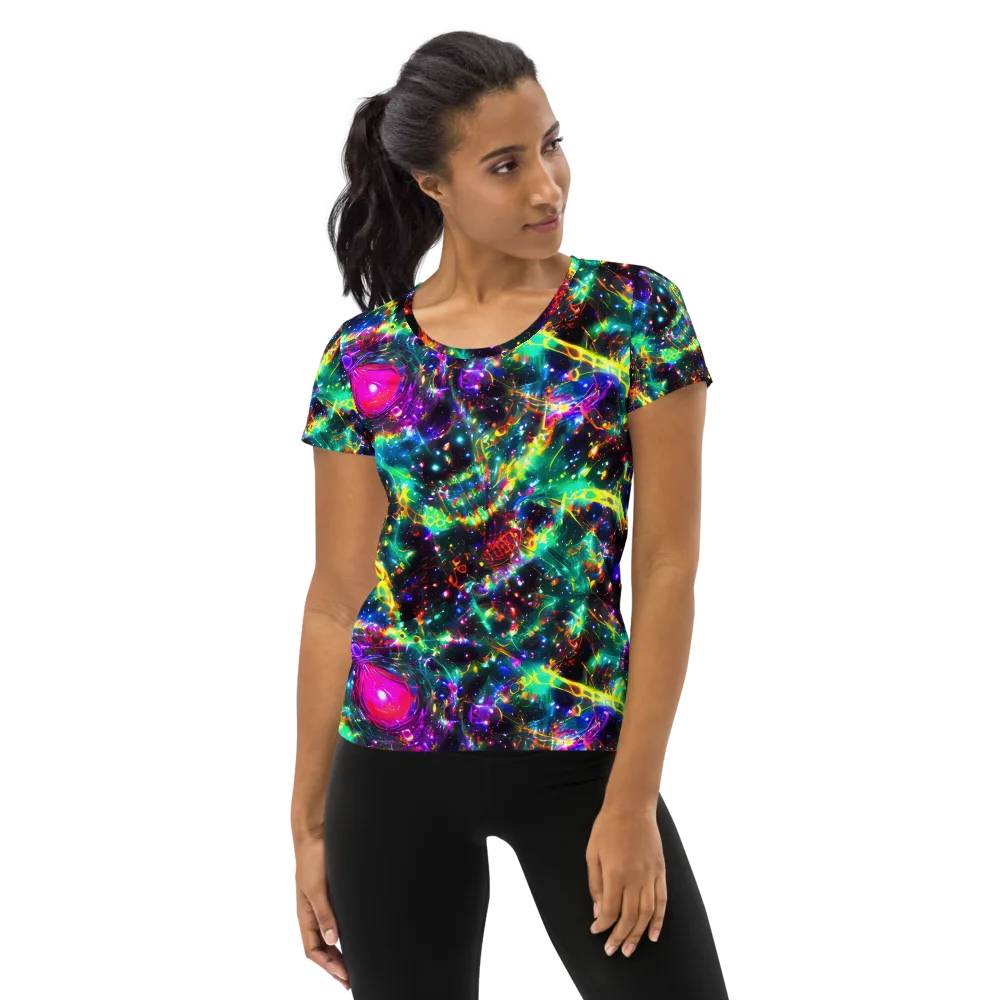 Blythe Nebula on Women's Athletic T-Shirt — Front