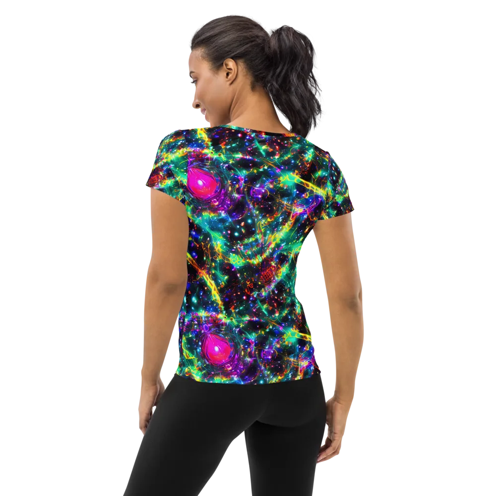 Blythe Nebula on Women's Athletic T-Shirt — Back