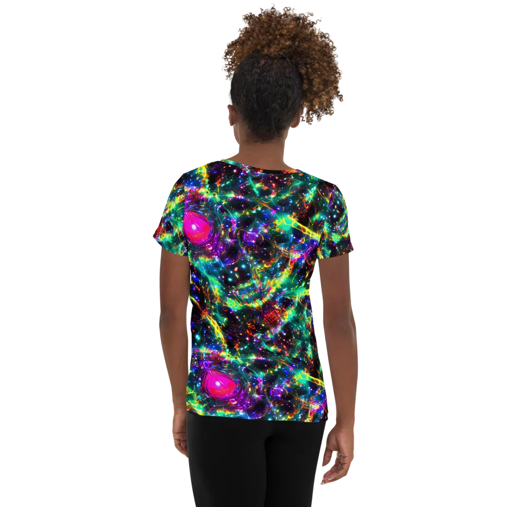 Blythe Nebula on Women's Athletic T-Shirt — Back