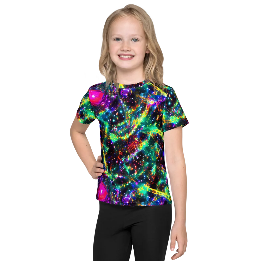 Blythe Nebula on Kids Crew Neck T-Shirt — Front