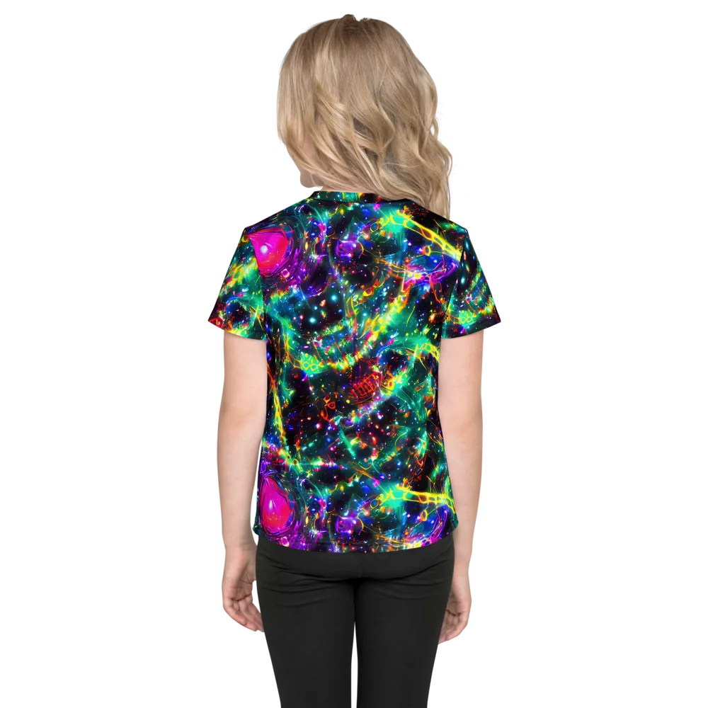 Blythe Nebula on Kids Crew Neck T-Shirt — Back