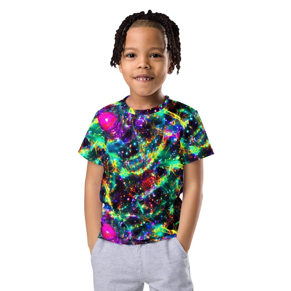 Blythe Nebula on Kids Crew Neck T-Shirt — Front