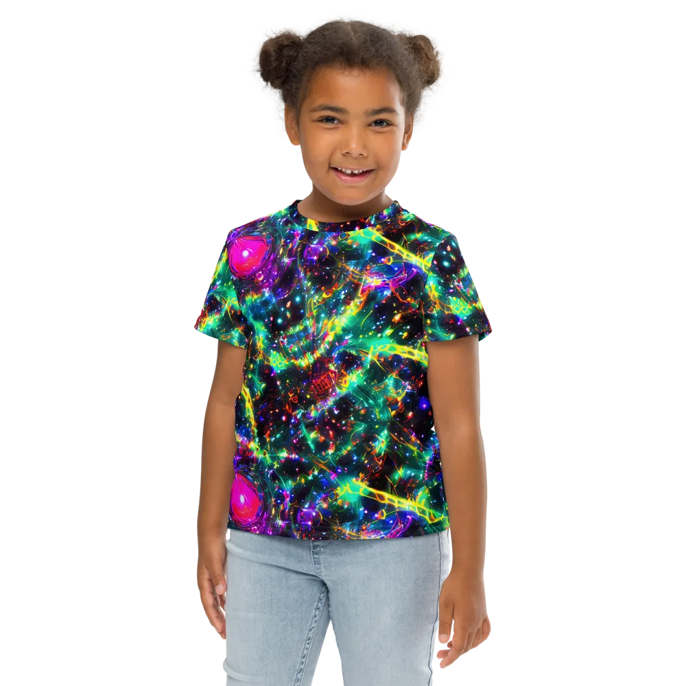 Blythe Nebula on Kids Crew Neck T-Shirt — Front