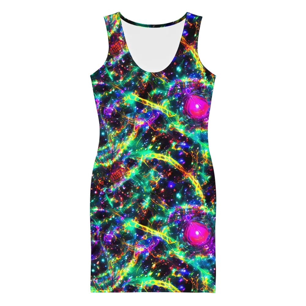 Blythe Nebula on Bodycon Dress — Front