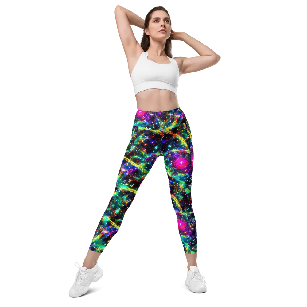 Blythe Nebula on Leggings with Pockets — Front