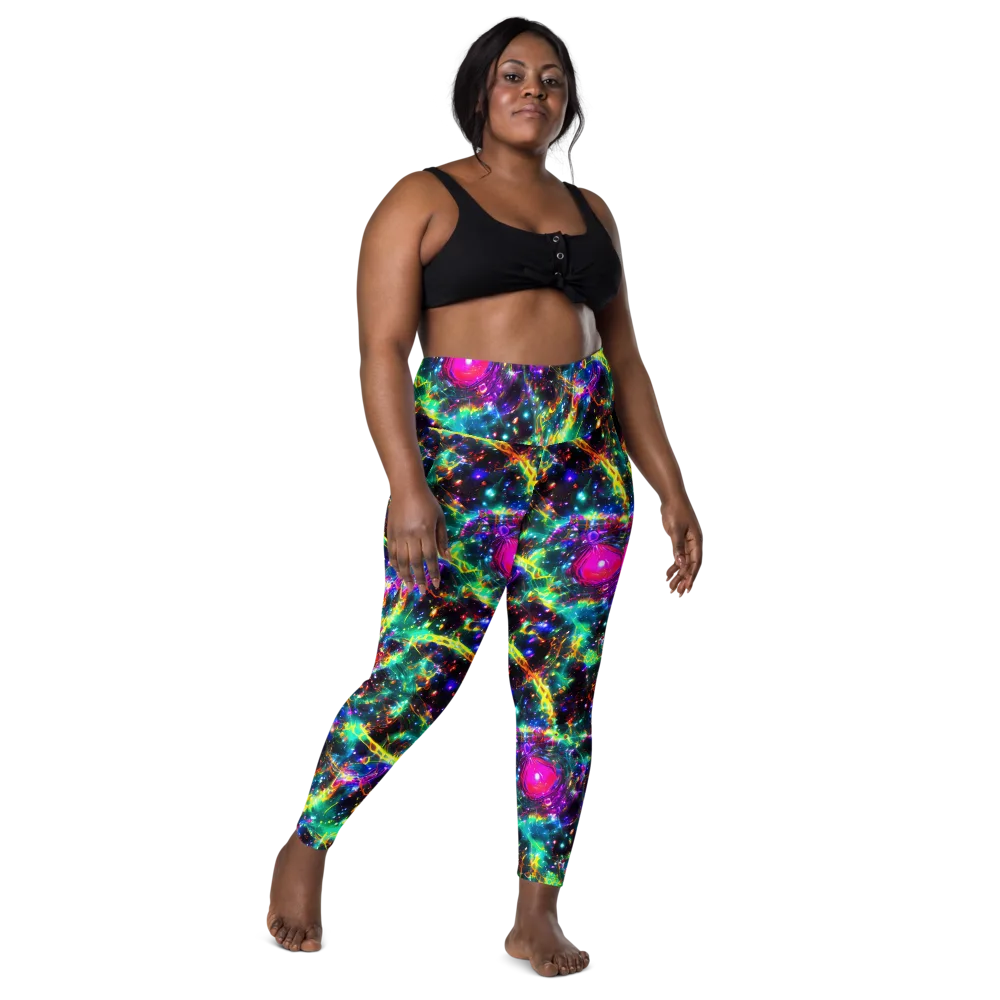 Blythe Nebula on Leggings with Pockets — Front