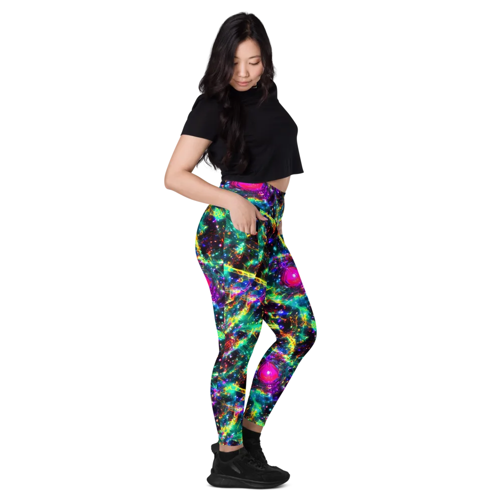 Blythe Nebula on Leggings with Pockets — Right