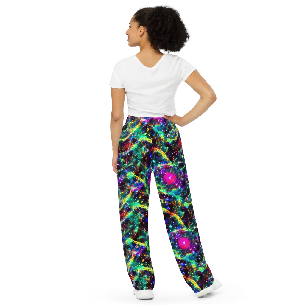 Blythe Nebula on Wide-Leg Pants — Back