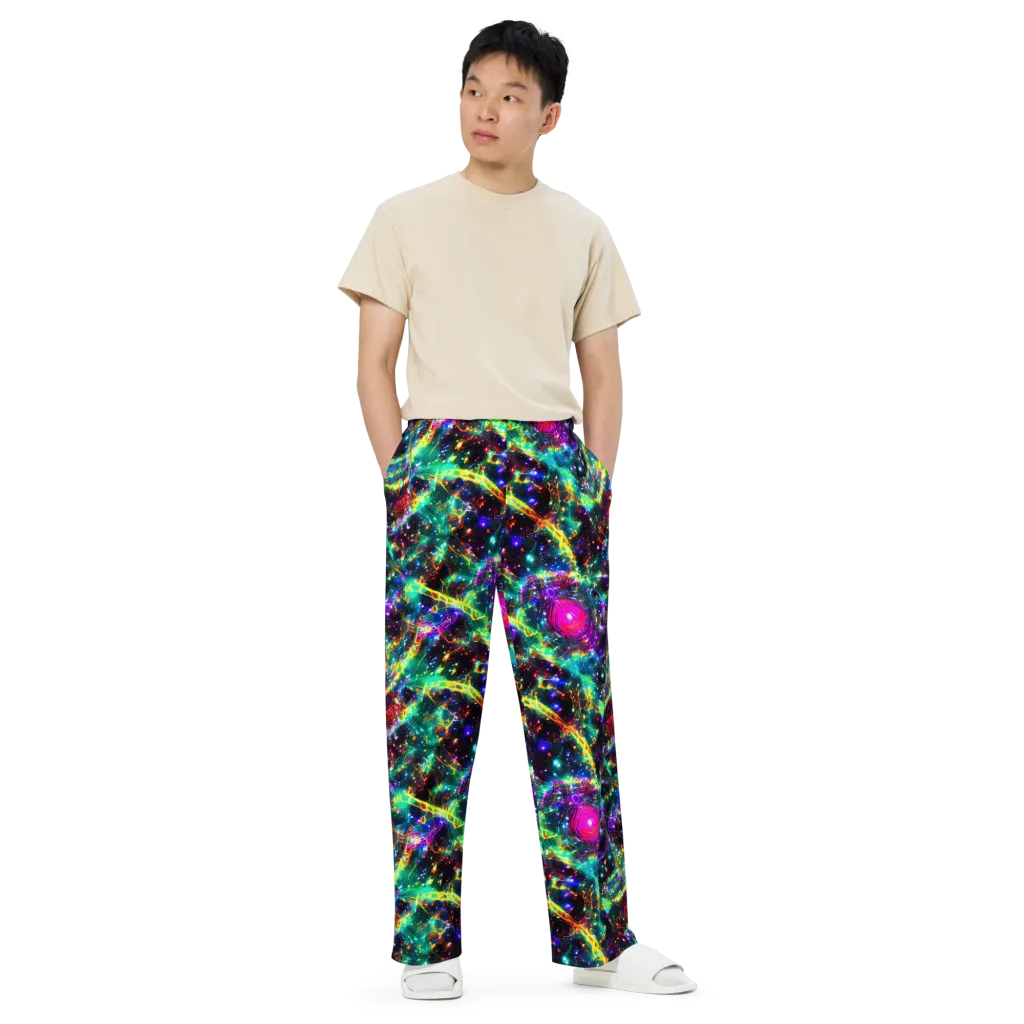 Blythe Nebula on Wide-Leg Pants — Front