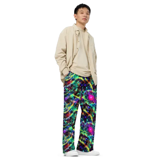 Blythe Nebula on a Wide-Leg Pants