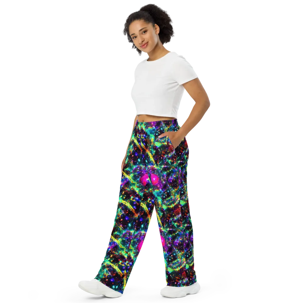 Blythe Nebula on Wide-Leg Pants — Left Front