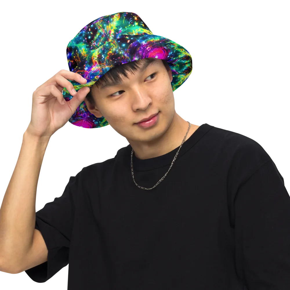 Blythe Nebula on Reversible Bucket Hat — Front Inside