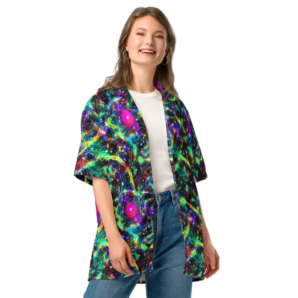 Blythe Nebula on Button Shirt — Front