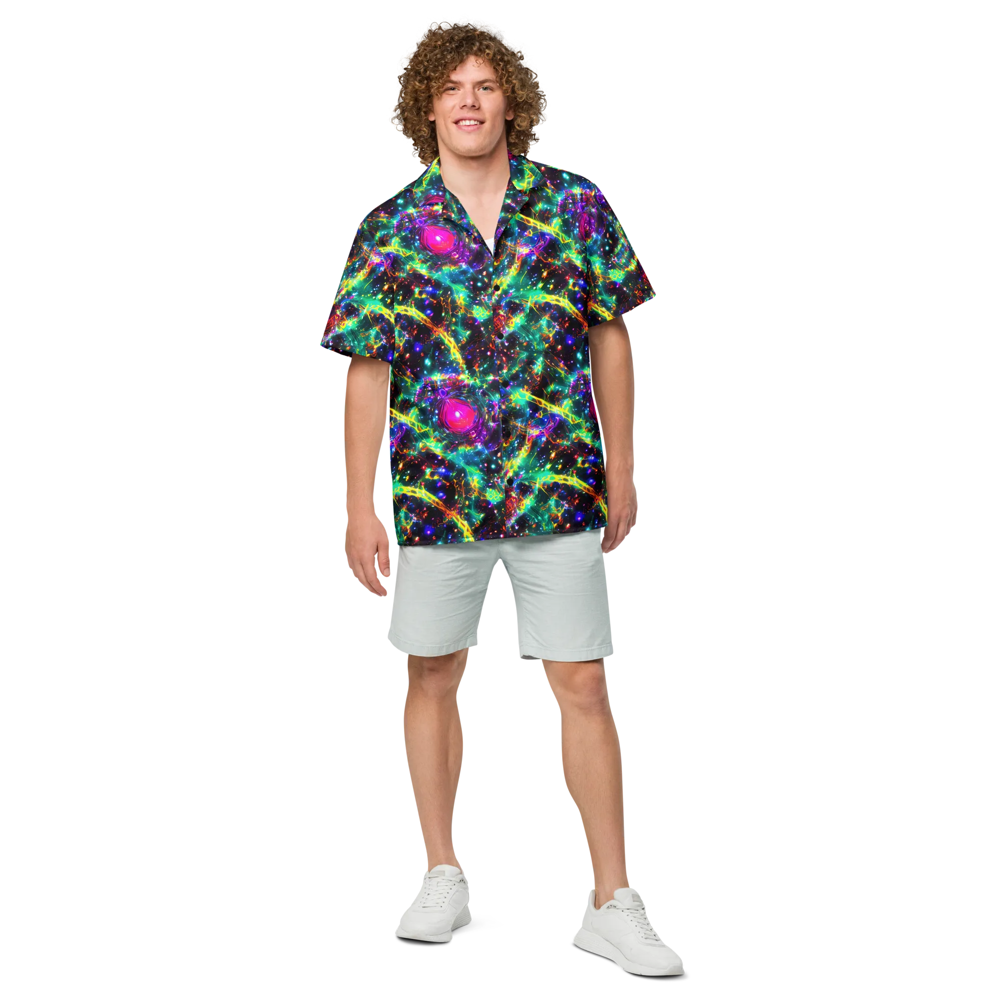 Blythe Nebula on Button Shirt — Front