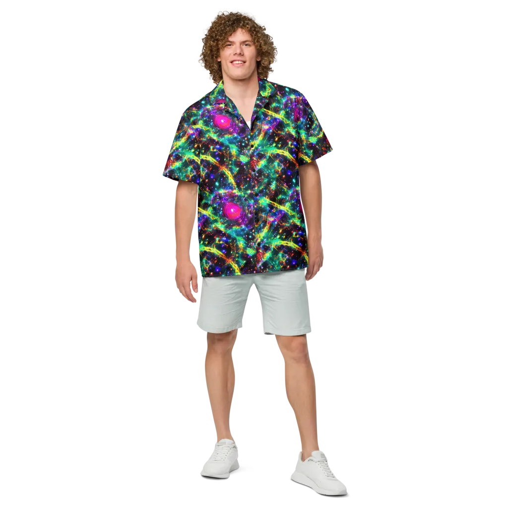 Blythe Nebula on Button Shirt — Front