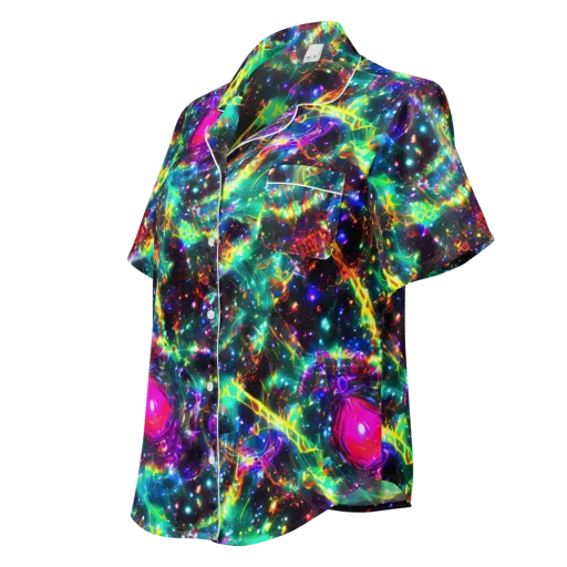 Blythe Nebula on a Women's Short Sleeve Pajama Top